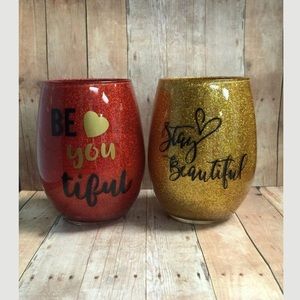 Glittered Makeup Brush Holder